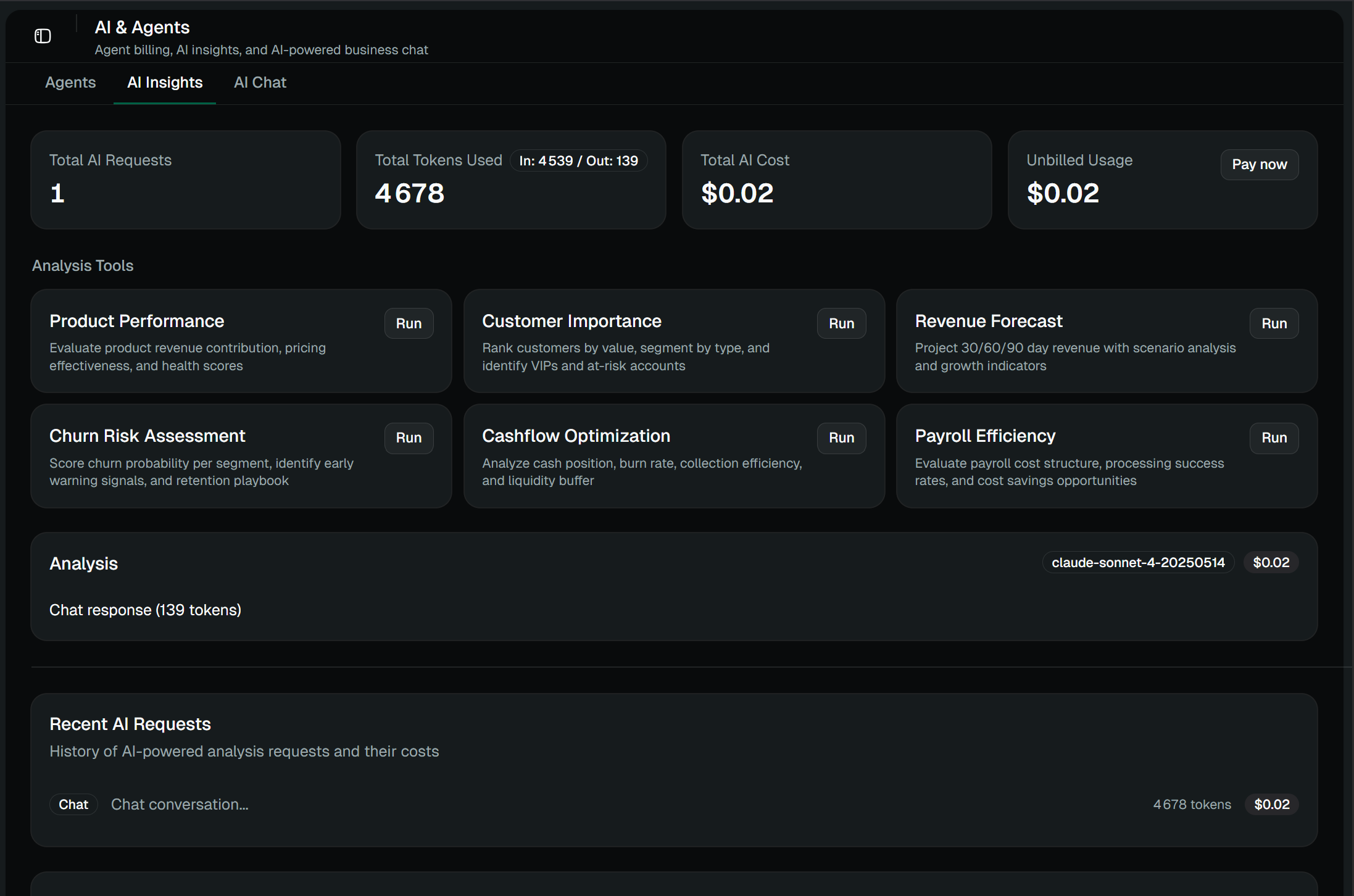 AI insights & analysis tools